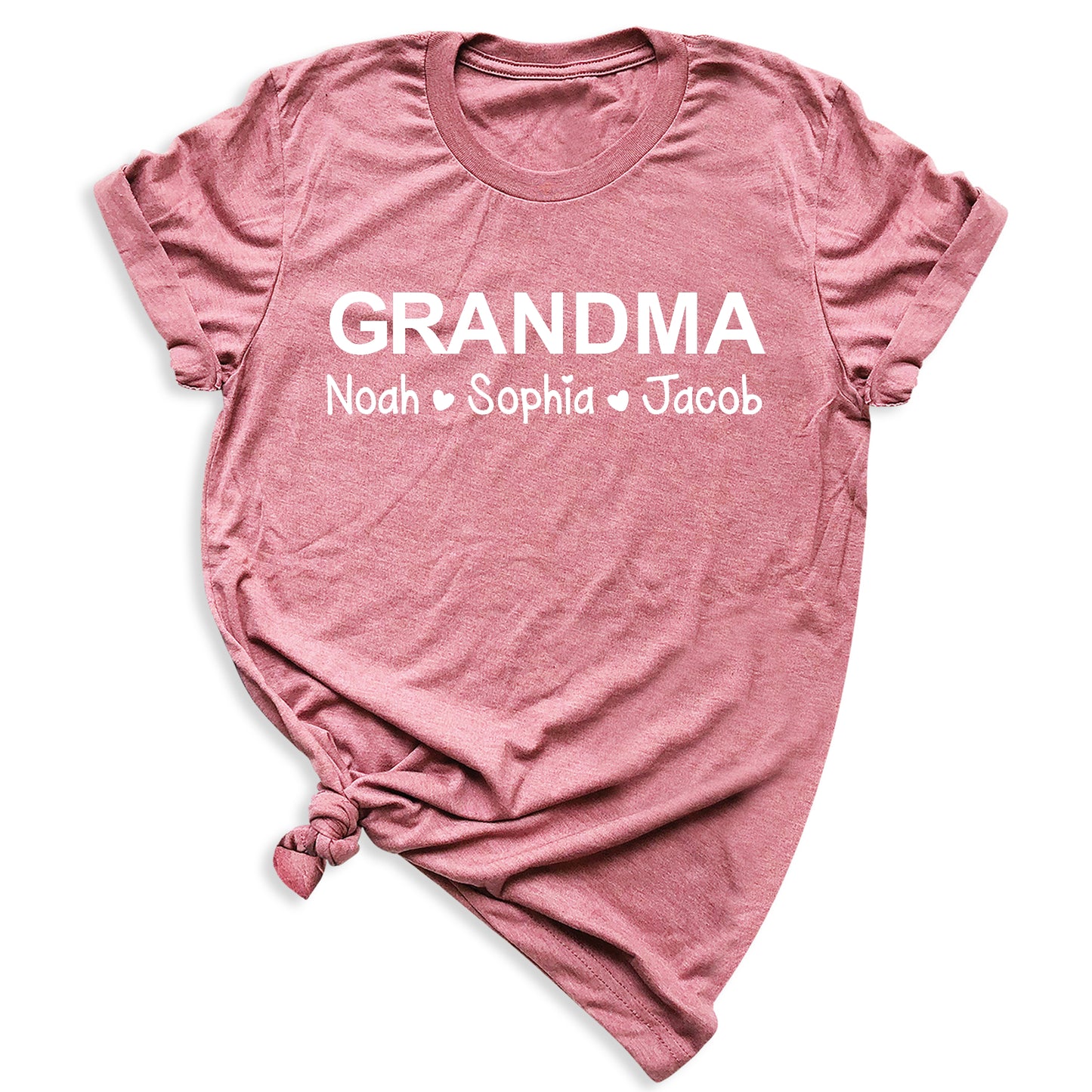 Personalized Grandma & Grandpa Shirt with Kids Names – Custom Mimi T-Shirt