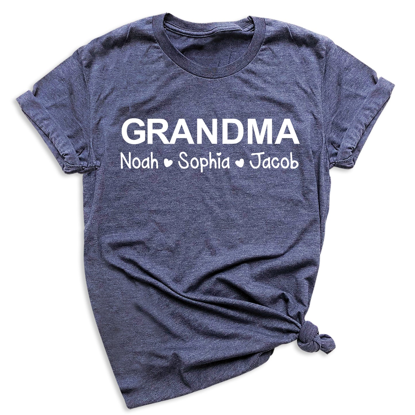 Personalized Grandma & Grandpa Shirt with Kids Names – Custom Mimi T-Shirt