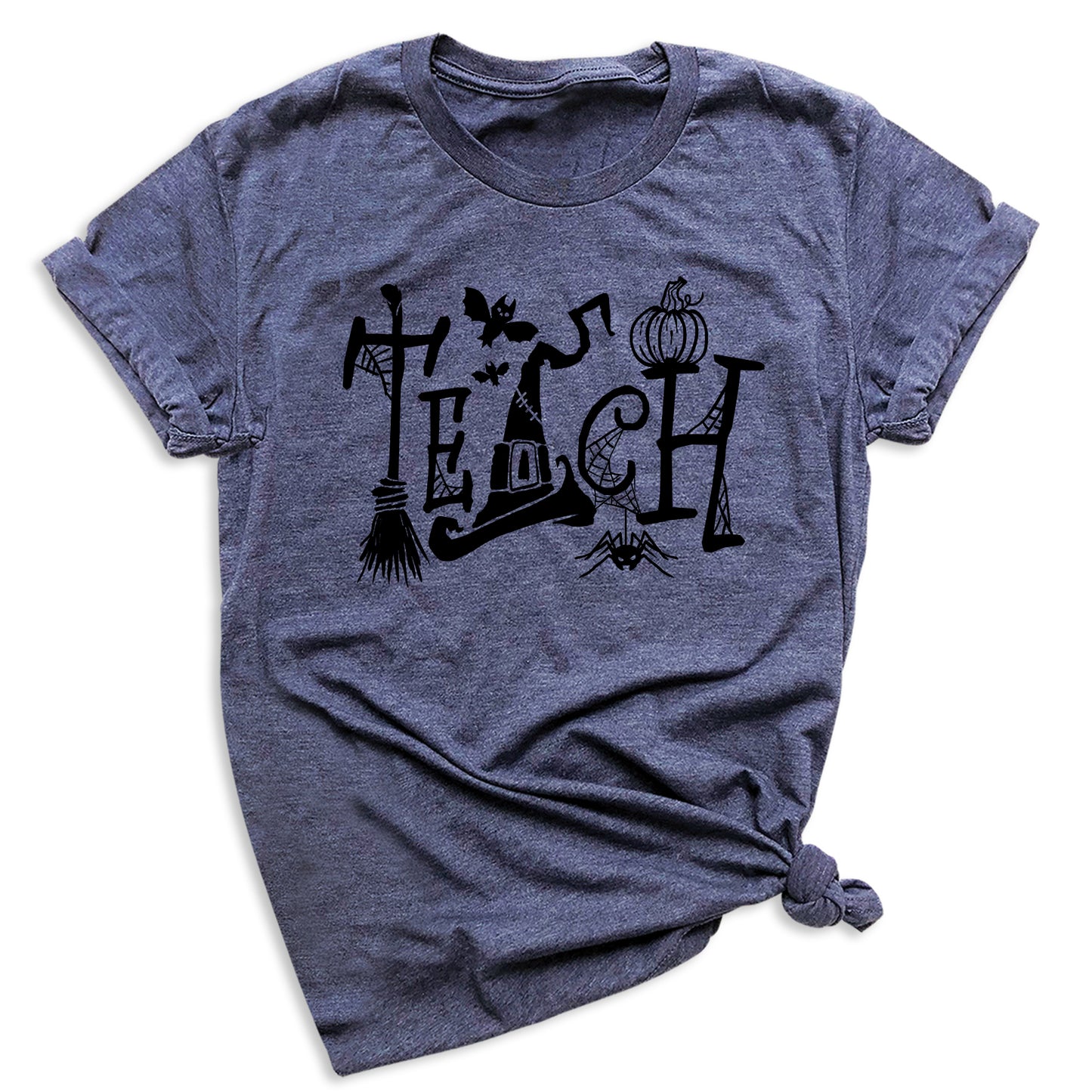 Halloween Teach T-Shirt – Cute Pumpkin School Shirt, Fall Teacher Tee for Spooky Season