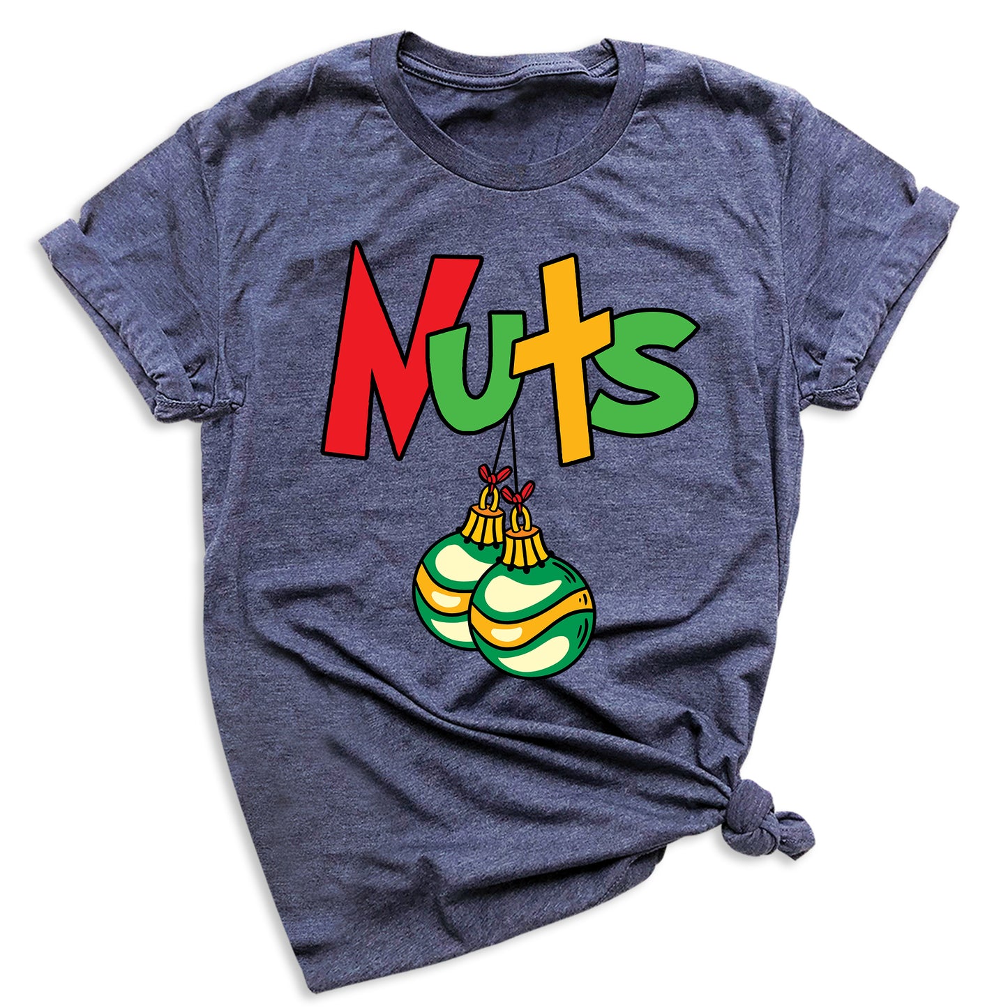 Christmas Chest Nuts Couple Shirts – Funny Matching Holiday Tees for Men & Women, Sarcastic Xmas Party Outfit, Boyfriend Girlfriend Gift