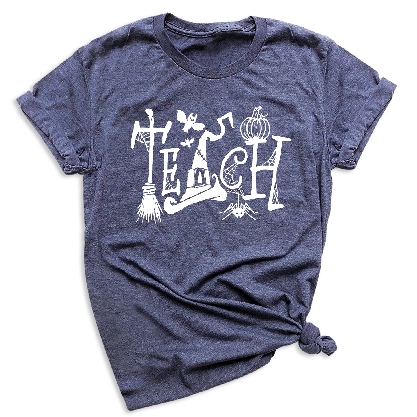 Halloween Teach T-Shirt – Cute Pumpkin School Shirt, Fall Teacher Tee for Spooky Season