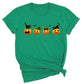 Halloween Pumpkin Cat Shirt – Cute Fall Shirt, Pumpkin Face Tee, Spooky Season Shirt for Halloween Party & Autumn Outfits