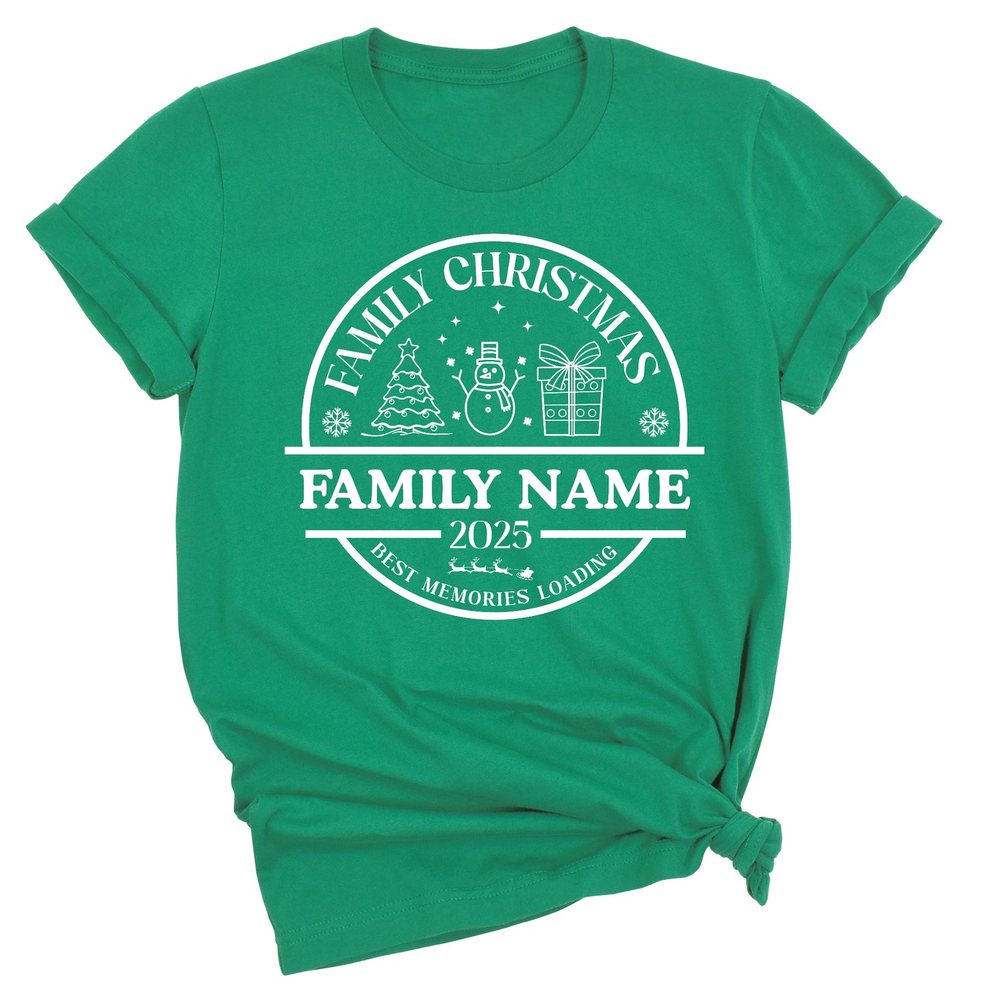 Christmas Custom Matching Family Name Shirts – Personalized Family Christmas T-Shirts & Group Tees