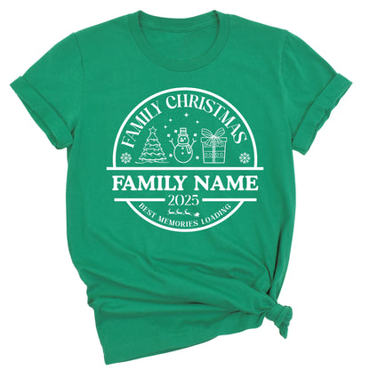 Christmas Custom Matching Family Name Shirts – Personalized Family Christmas T-Shirts & Group Tees