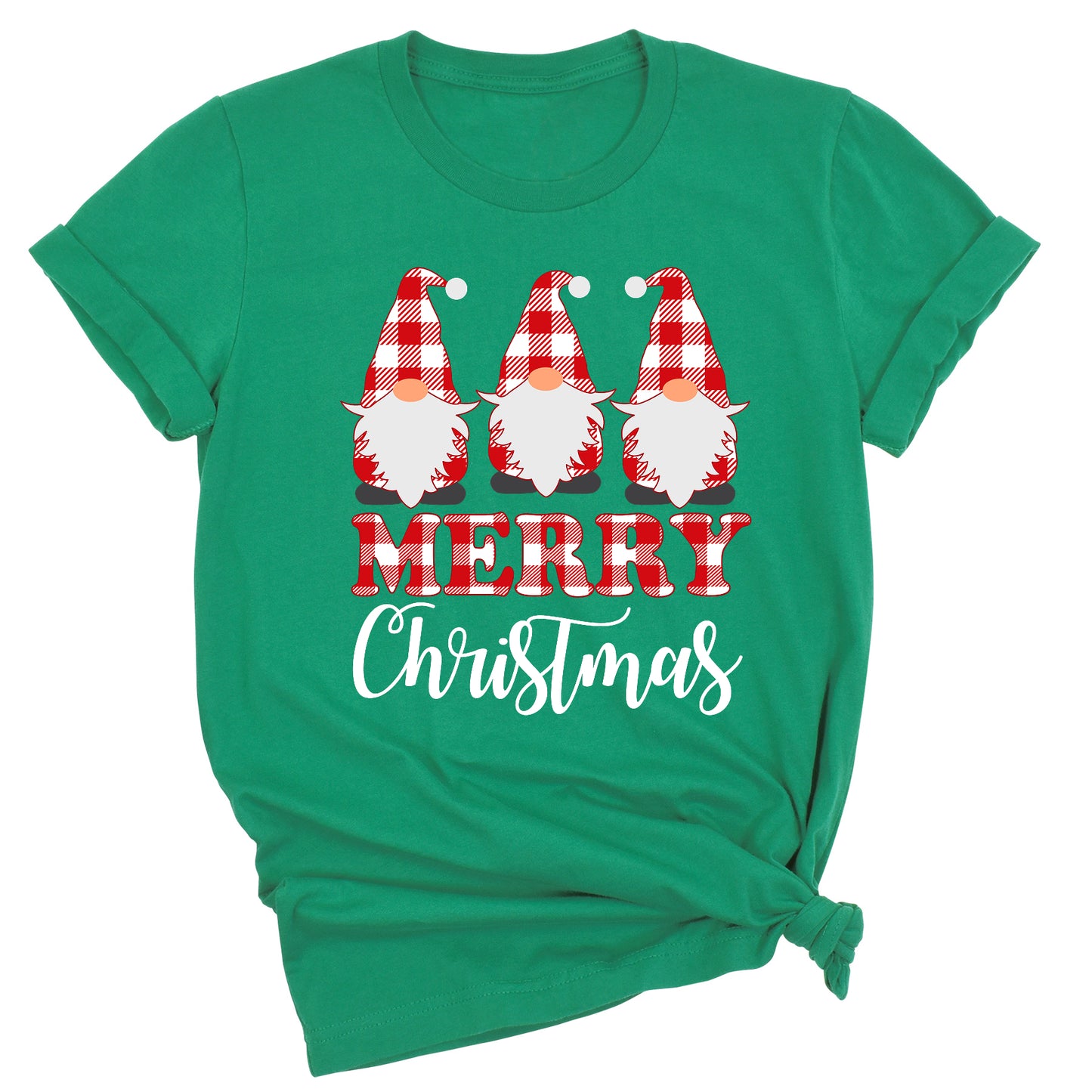 Gnomes Buffalo Plaid Christmas Shirt – Matching Family Xmas Tee – Merry Gnomes Holiday Shirt