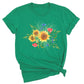 Botanical Sunflower Shirt – Summer & Fall Flower Tee