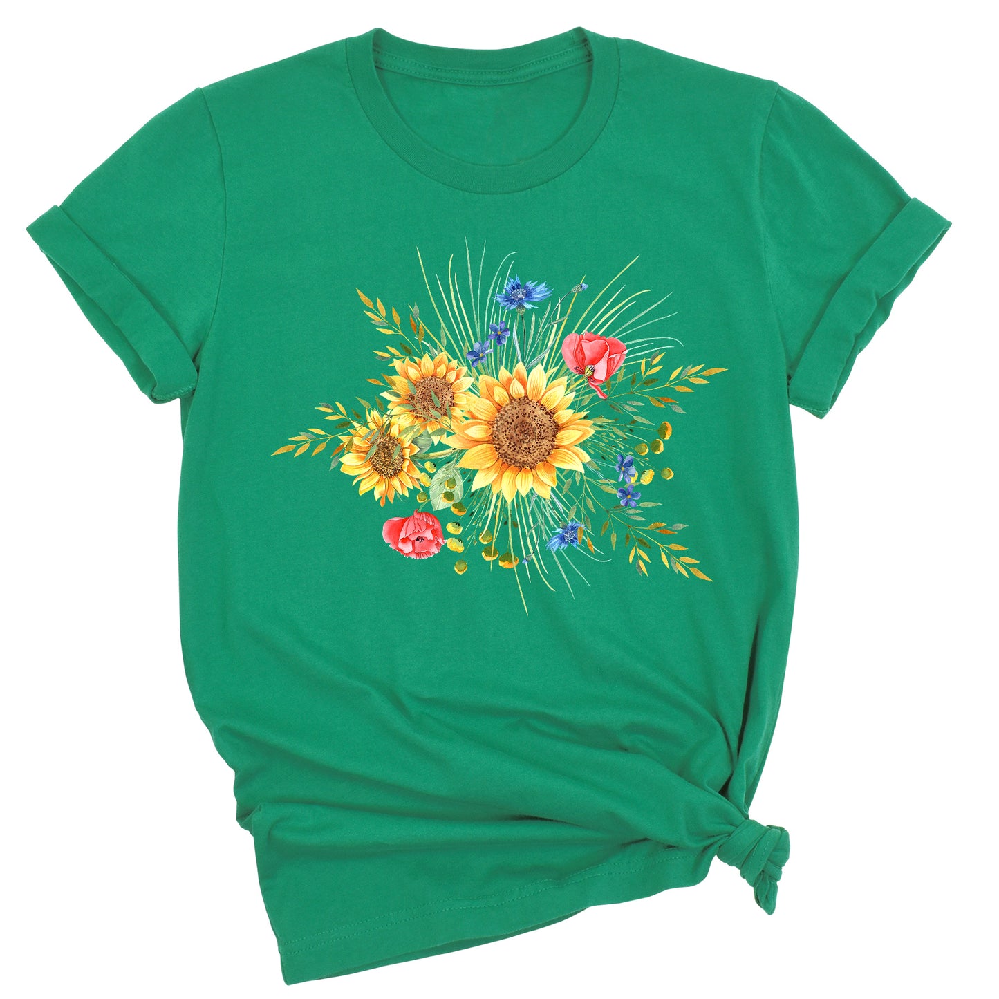 Botanical Sunflower Shirt – Summer & Fall Flower Tee