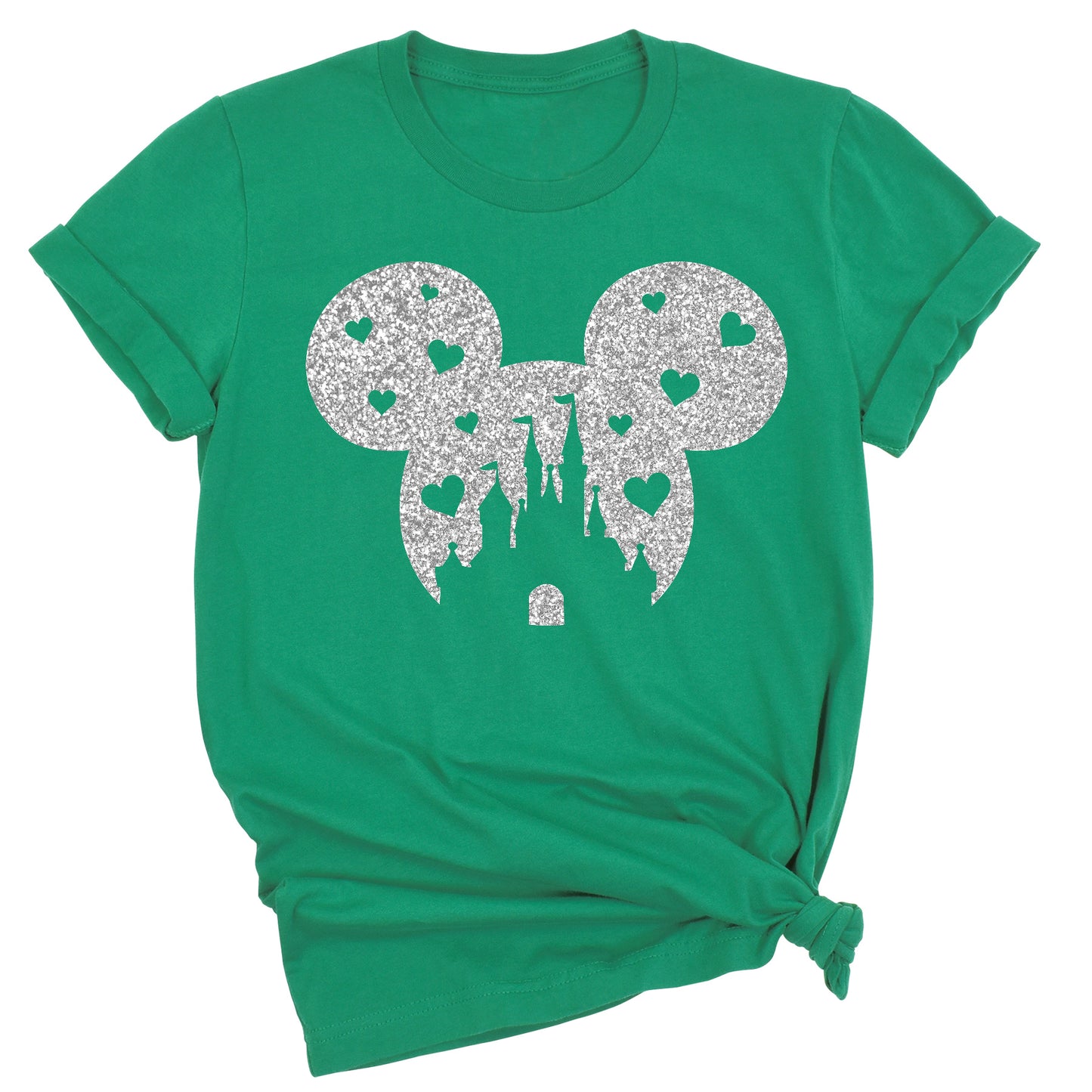 Glitter Mickey Minnie Couple Shirt – Disney Valentine Family Tee