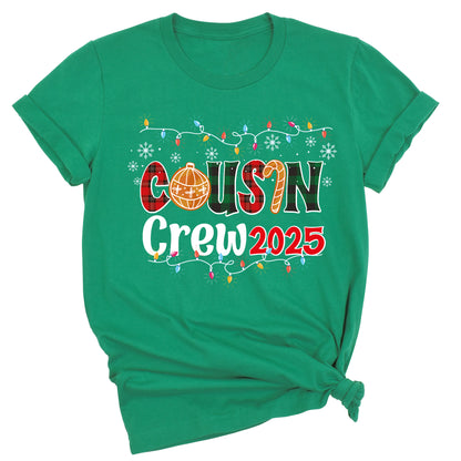 Cousin Crew 2025 Christmas Shirt – Matching Family Holiday Tee, Christmas Cousins T-Shirt