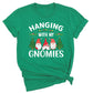 Hanging With My Gnomies Christmas Shirt – Cute Gnome Holiday Tee, Family Matching Xmas T-Shirt, Santa Gnome Party Shirt