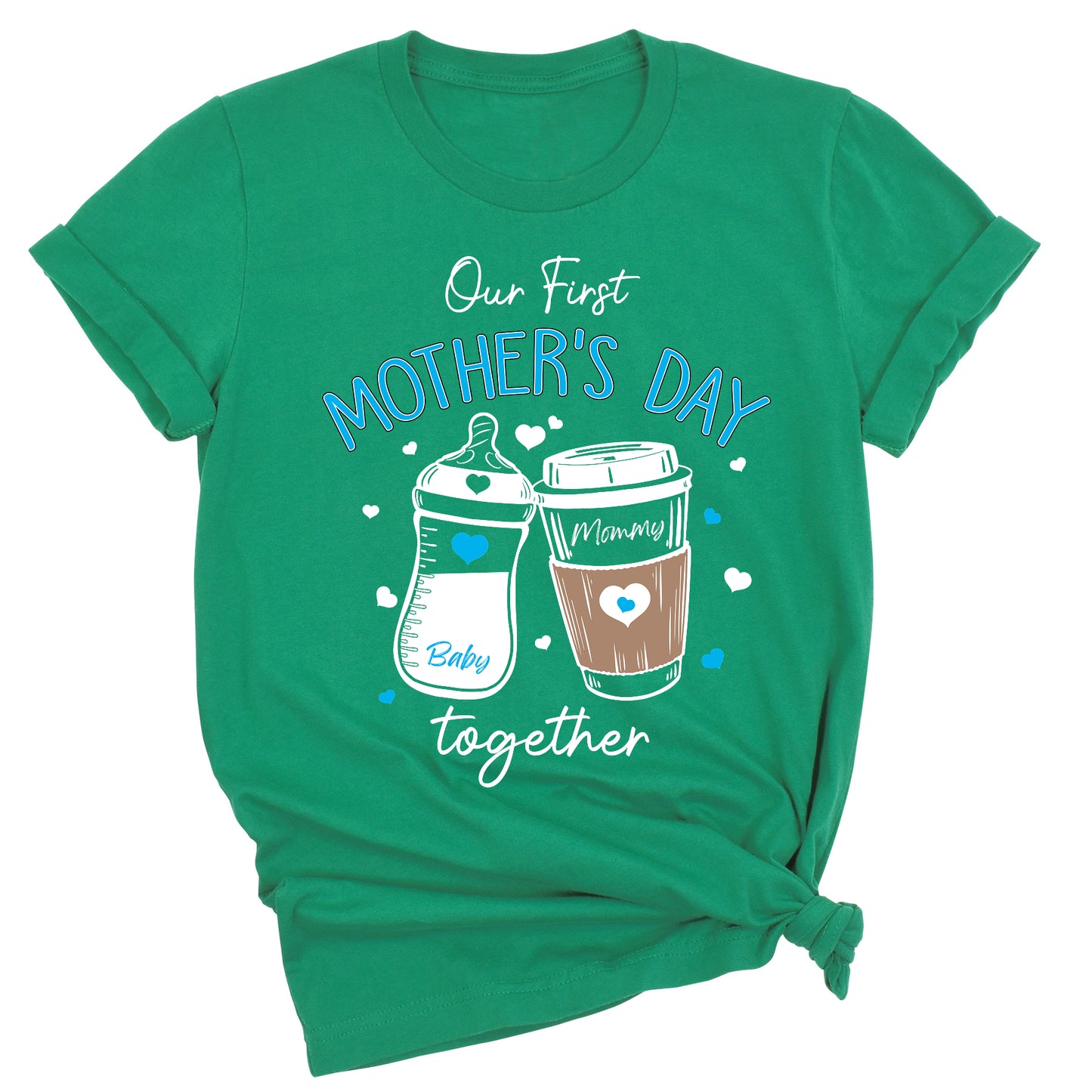Custom Our First Mother’s Day Mommy and Me Matching Shirts - Boys