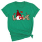 Love Buffalo Plaid Gnome Valentine Shirt Cute Red Heart Tee