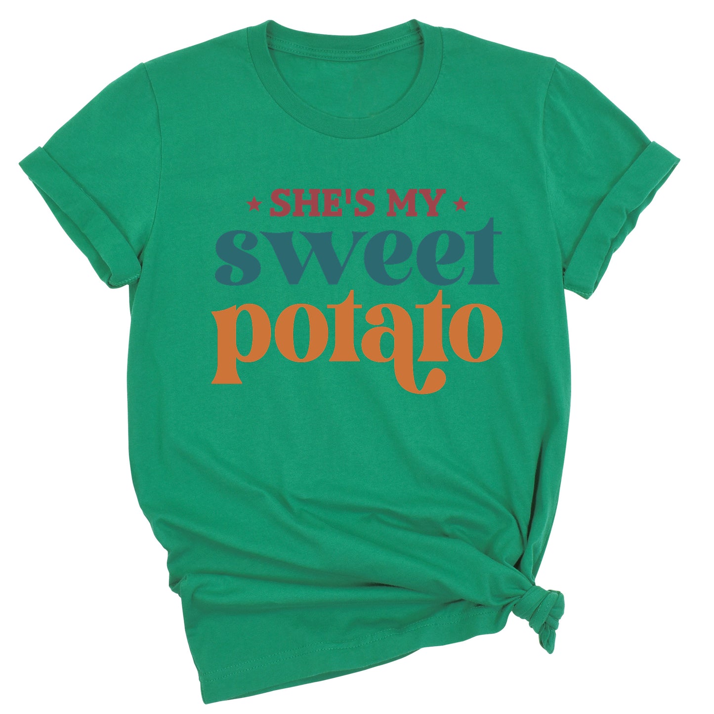 Thanksgiving Matching Couple Shirt – She’s My Sweet Potato I Yam Tee