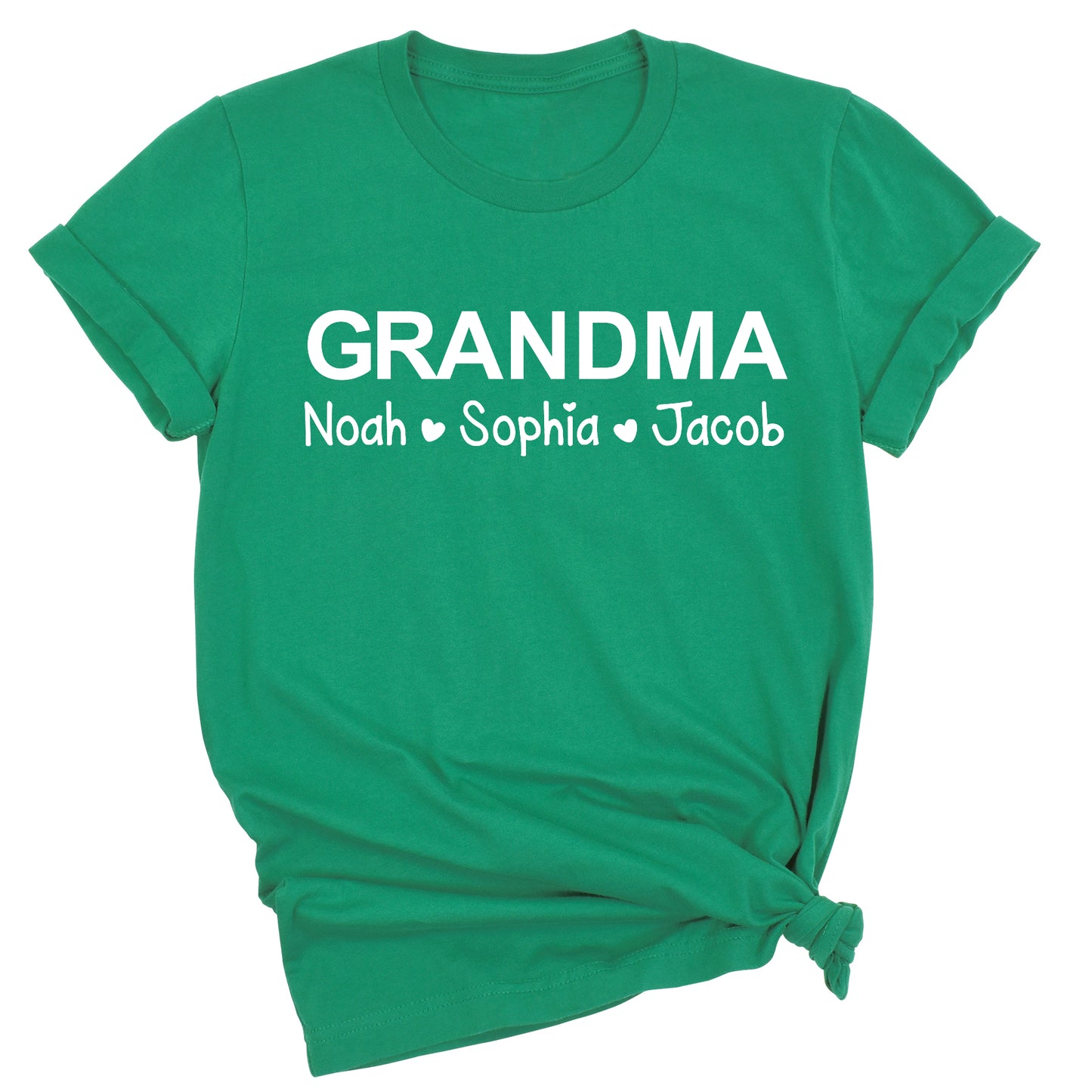 Personalized Grandma & Grandpa Shirt with Kids Names – Custom Mimi T-Shirt