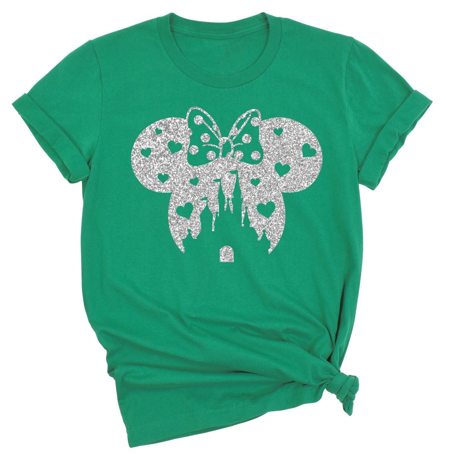 Glitter Mickey Minnie Couple Shirt – Disney Valentine Family Tee