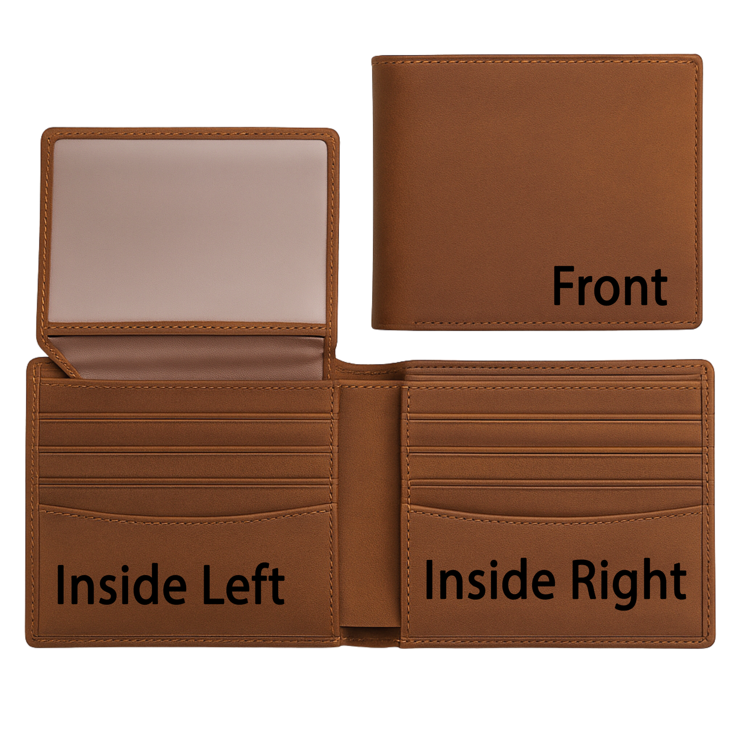 Personalized RFID Leather Wallet for Men – Engraved Gift