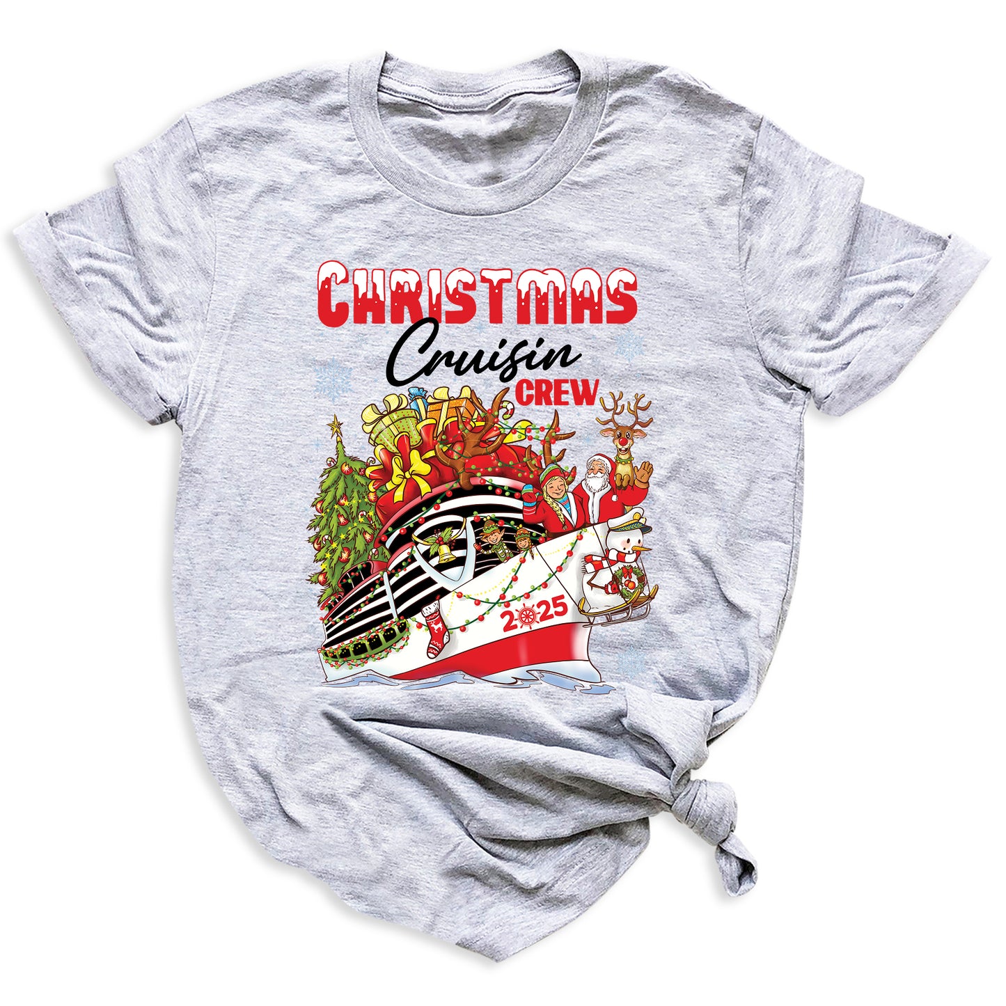 Christmas Cruisin Crew 2025 Shirt – Family Vacation Cruise Tee