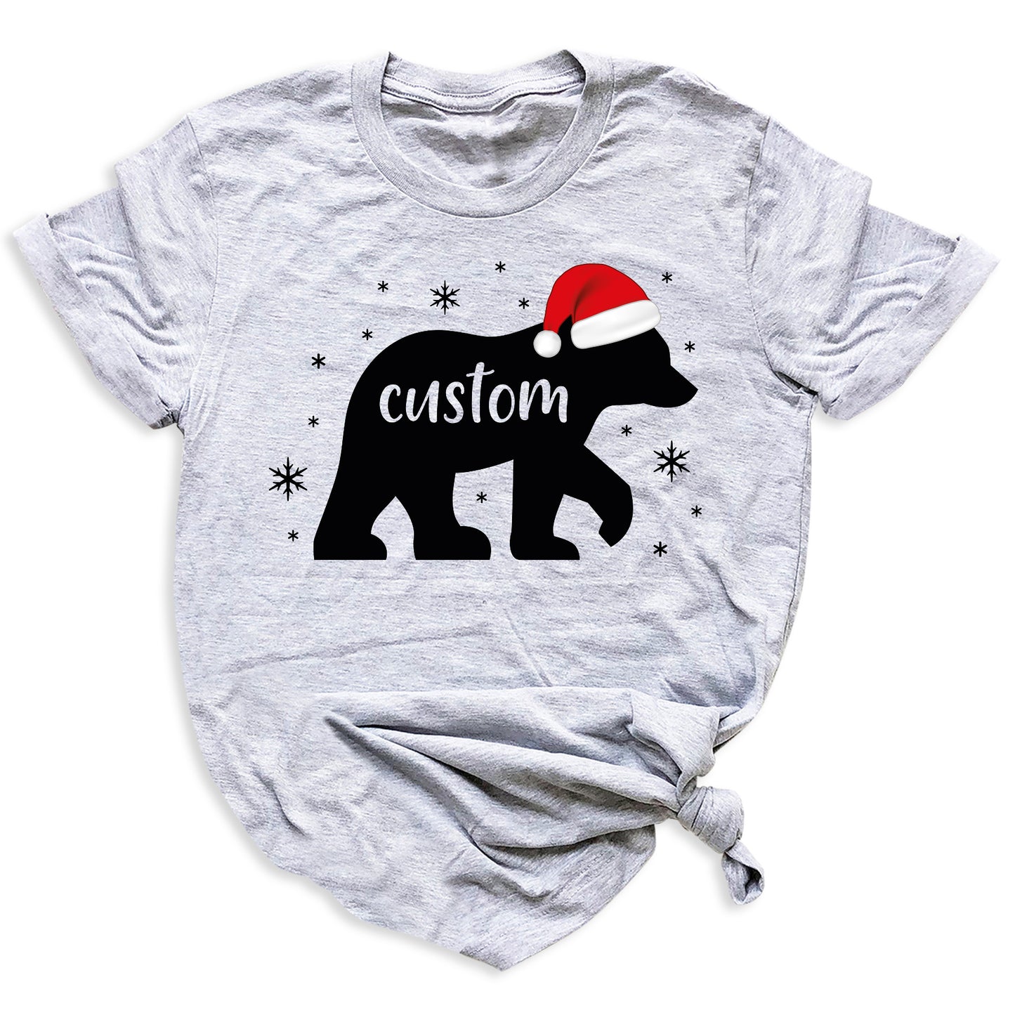 Matching Family Bear Christmas Shirts – Custom Holiday Bear Tees for Mom, Dad & Kids | Personalized Xmas Family Outfits