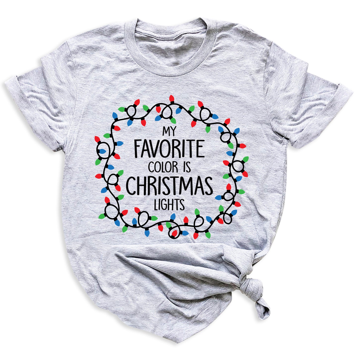 Christmas Lights Shirt – My Favorite Color is Christmas Lights Tee
