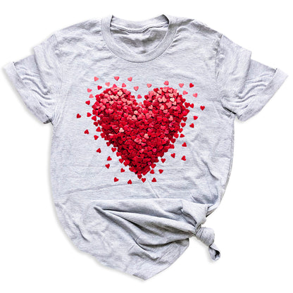 Heart Valentine Shirt – Romantic Love Tee for Women | Cute Valentine’s Day Couple Shirt