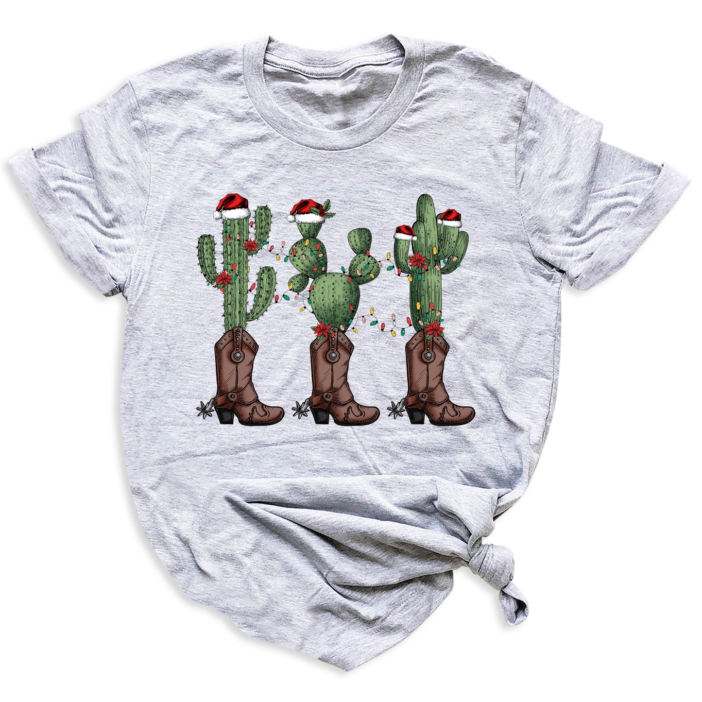 Christmas Cacti Shirt – Cowboy & Cowgirl Western Holiday Tee