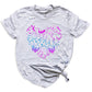 Funny Halloween Ghost & Bat Shirt – Spooky Season Tee for Women, Cute Fall Outfit, Halloween Party Top, Casual Costume Tee