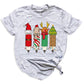 Christmas Teacher Shirt – Teacher Pencil Tee, Santa Holiday Shirt, School Xmas Teacher Life Top for Women