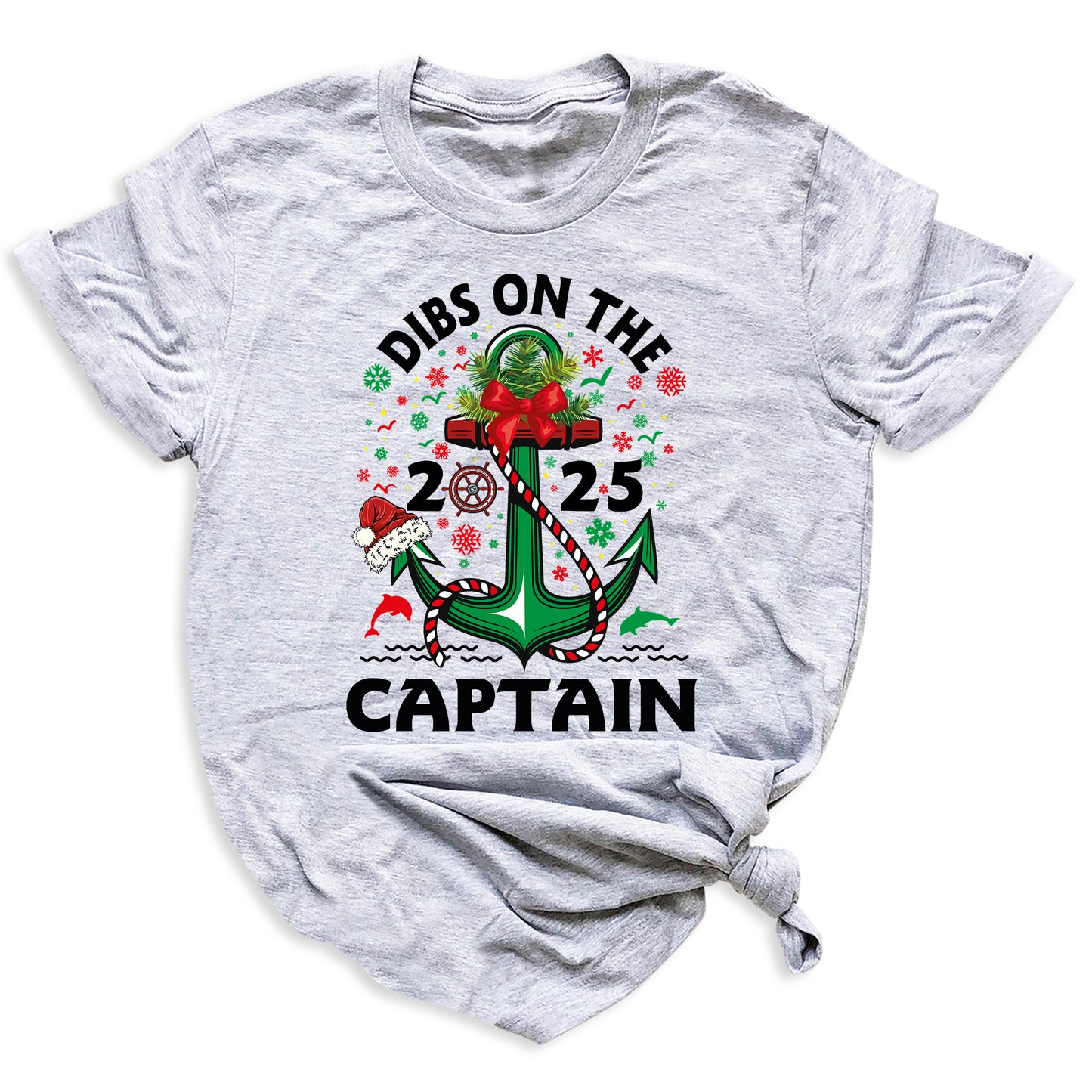 Christmas Dibs on the Captain Shirt – Nautical Christmas Tee for Boat Lovers | Captain Cruise Holiday T-Shirt 2025