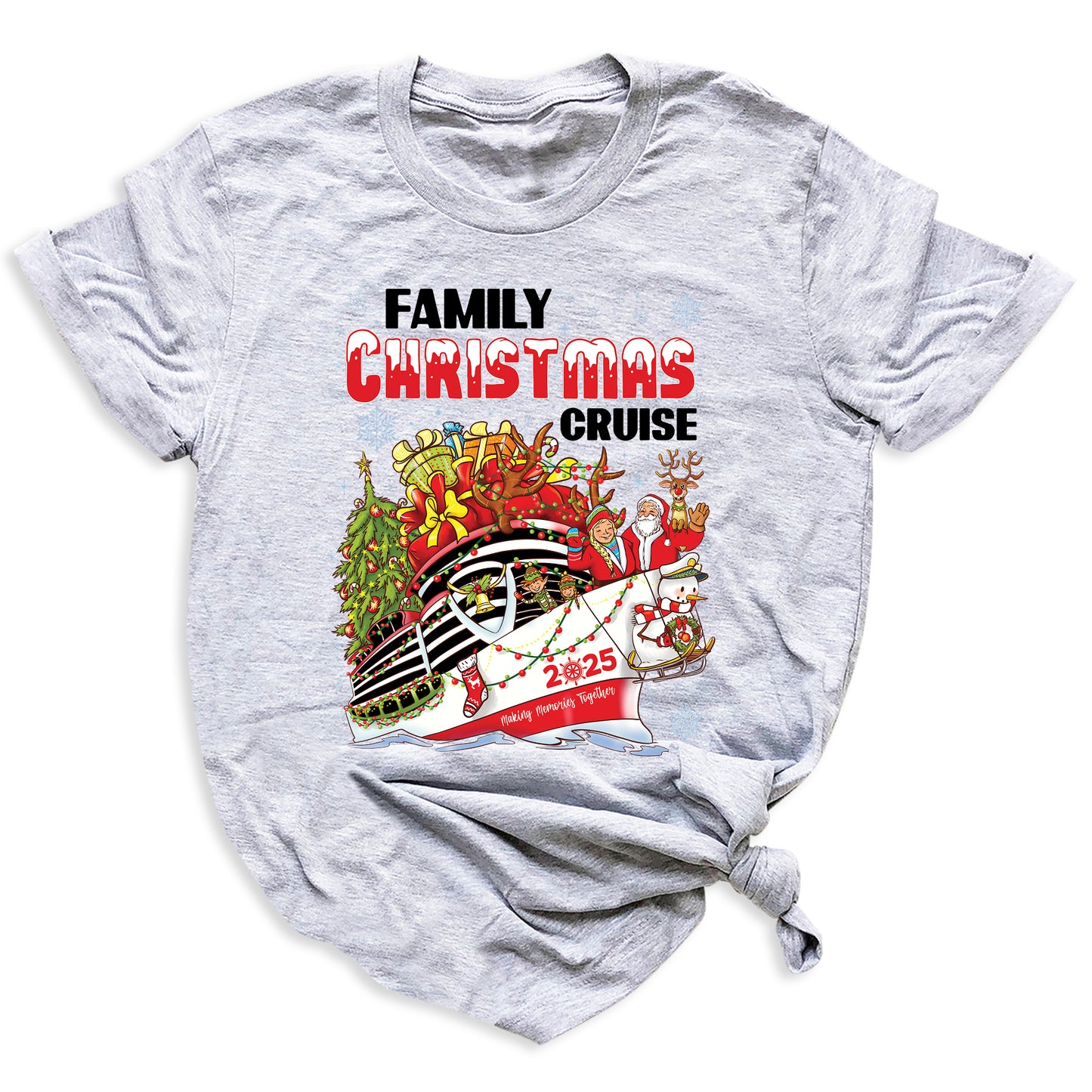 Christmas Family Cruise Shirt – Custom Holiday Vacation Tee, Matching Cruise Crew Santa Shirt for Family Trip