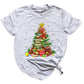 Christmas Books Tree Shirt – Book Lover Holiday Tee, Reading Xmas Top for Teachers, Students & Librarians