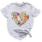 Halloween Elements Heart Shirt – Spooky Season Tee | Women’s Ghost & Pumpkin Shirt
