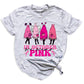 Breast Cancer Halloween Shirt – Pink Ghost Tee | Breast Cancer Awareness October Shirt