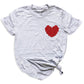 Red Roses Heart Shirt – Valentine Floral Love Tee for Women