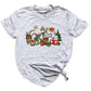 Christmas Latte Coffee T-Shirt – Holiday Coffee Lover Tee, Cute Xmas Shirt with Mugs & Christmas Tree Design