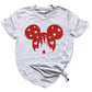 Glitter Mickey Minnie Couple Shirt – Disney Valentine Family Tee