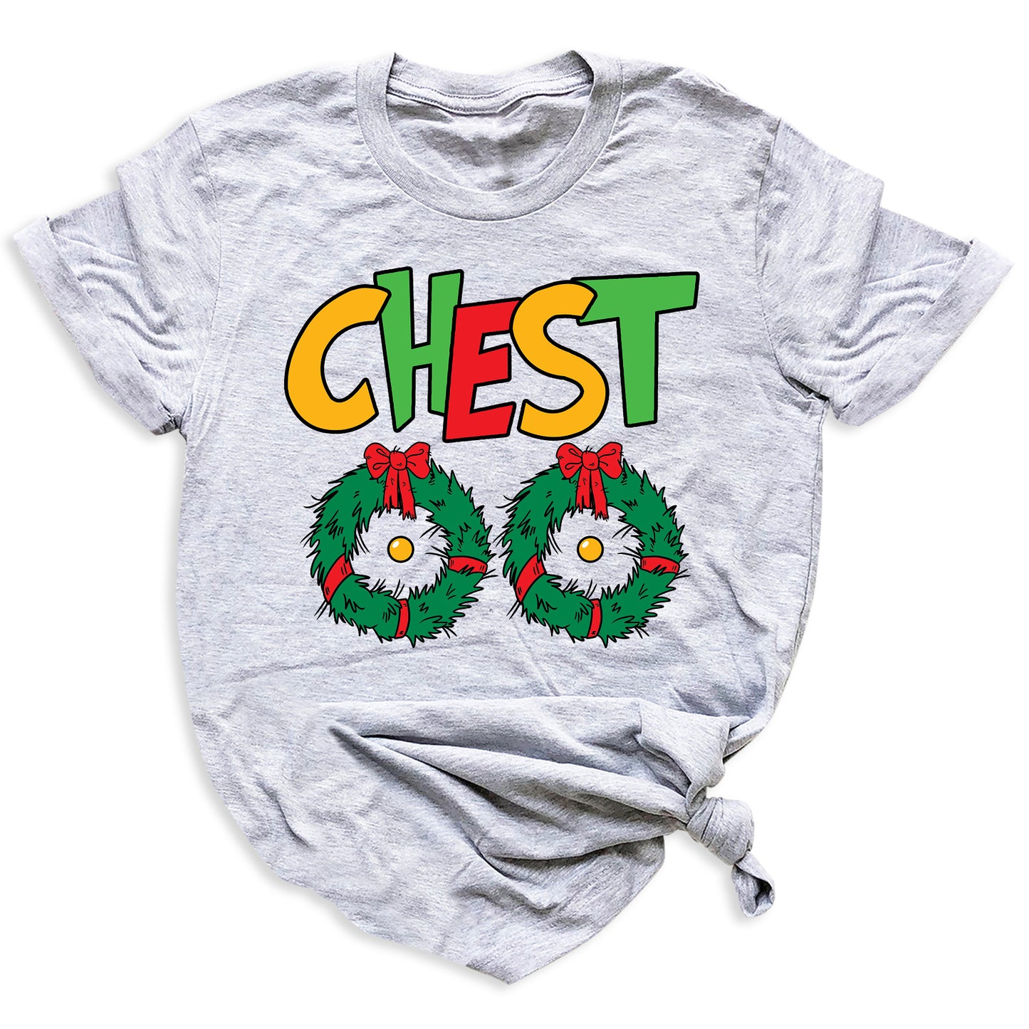 Christmas Chest Nuts Couple Shirts – Funny Matching Holiday Tees for Men & Women, Sarcastic Xmas Party Outfit, Boyfriend Girlfriend Gift