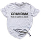 Personalized Grandma & Grandpa Shirt with Kids Names – Custom Mimi T-Shirt