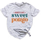 Thanksgiving Matching Couple Shirt – She’s My Sweet Potato I Yam Tee