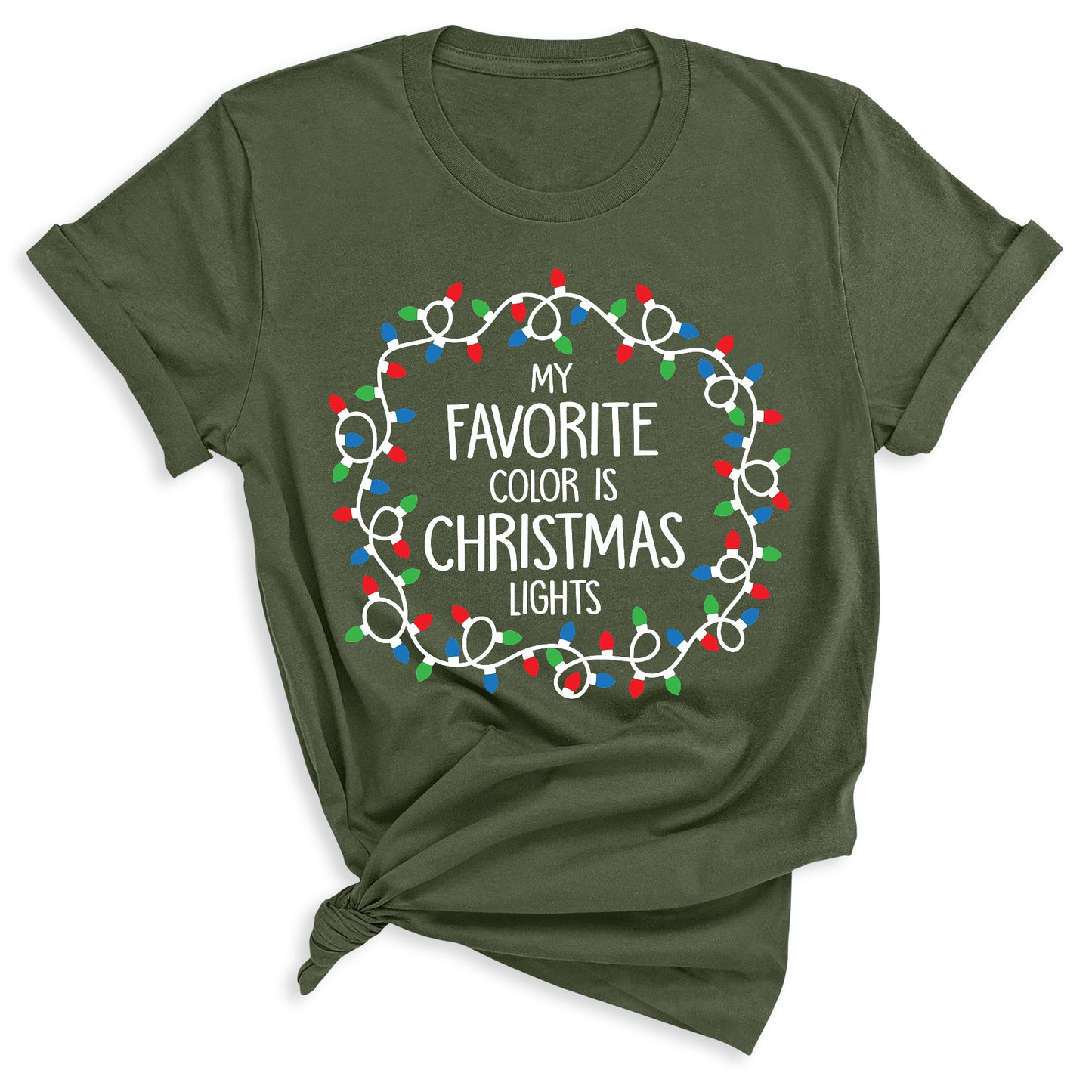Christmas Lights Shirt – My Favorite Color is Christmas Lights Tee