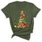 Christmas Books Tree Shirt – Book Lover Holiday Tee, Reading Xmas Top for Teachers, Students & Librarians