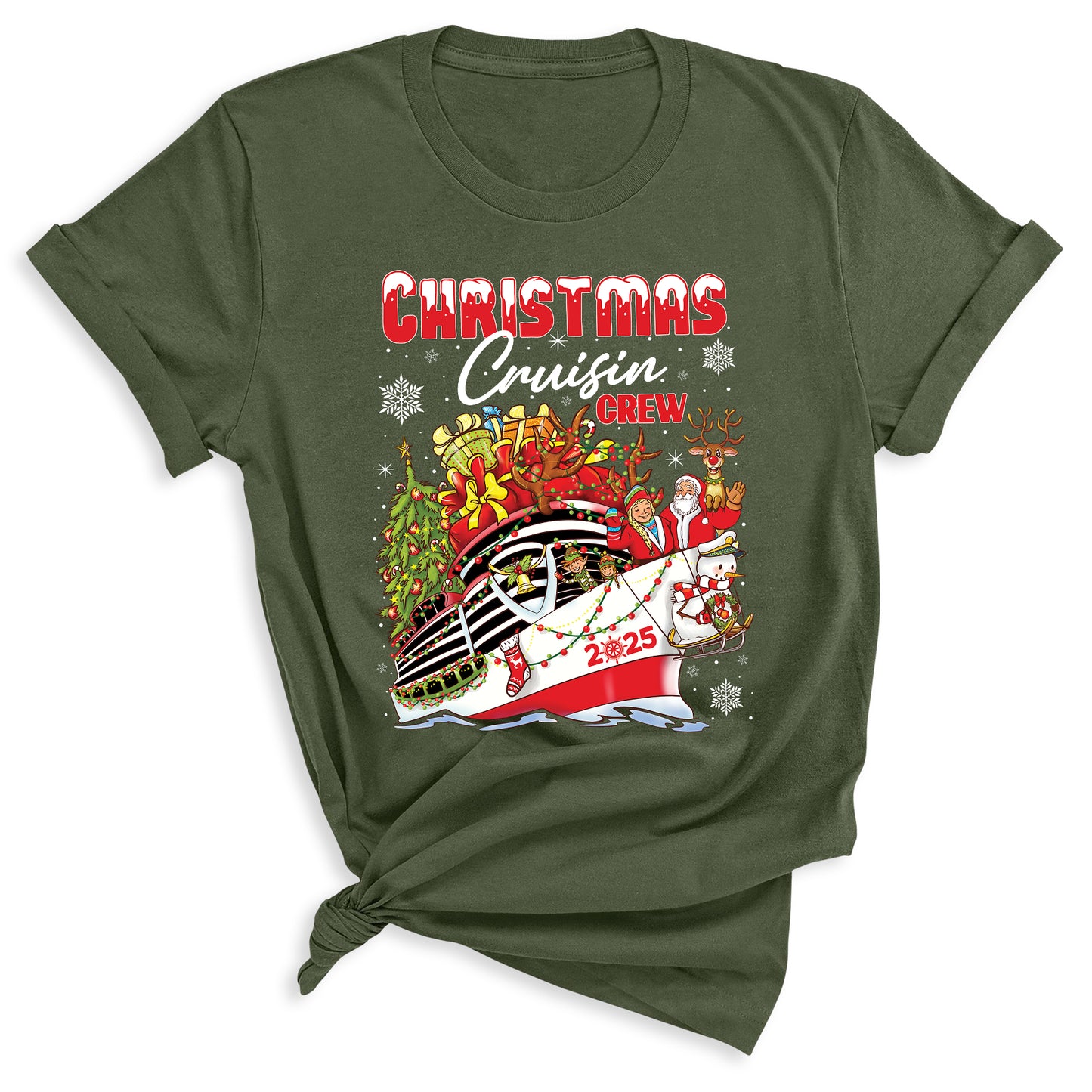 Christmas Cruisin Crew 2025 Shirt – Family Vacation Cruise Tee