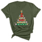 Christmas Pencil Tree Shirt – Teacher Holiday Tee, Cute School Xmas Top for Women & Students