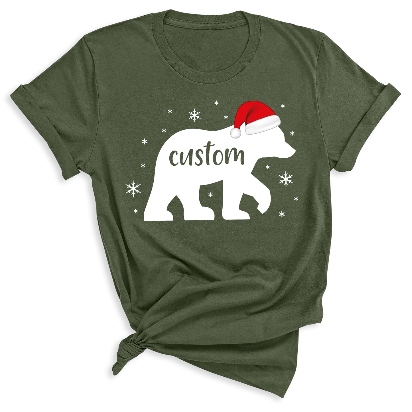 Matching Family Bear Christmas Shirts – Custom Holiday Bear Tees for Mom, Dad & Kids | Personalized Xmas Family Outfits