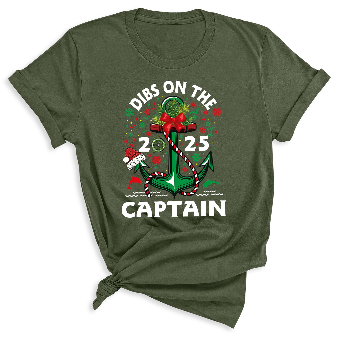 Christmas Dibs on the Captain Shirt – Nautical Christmas Tee for Boat Lovers | Captain Cruise Holiday T-Shirt 2025
