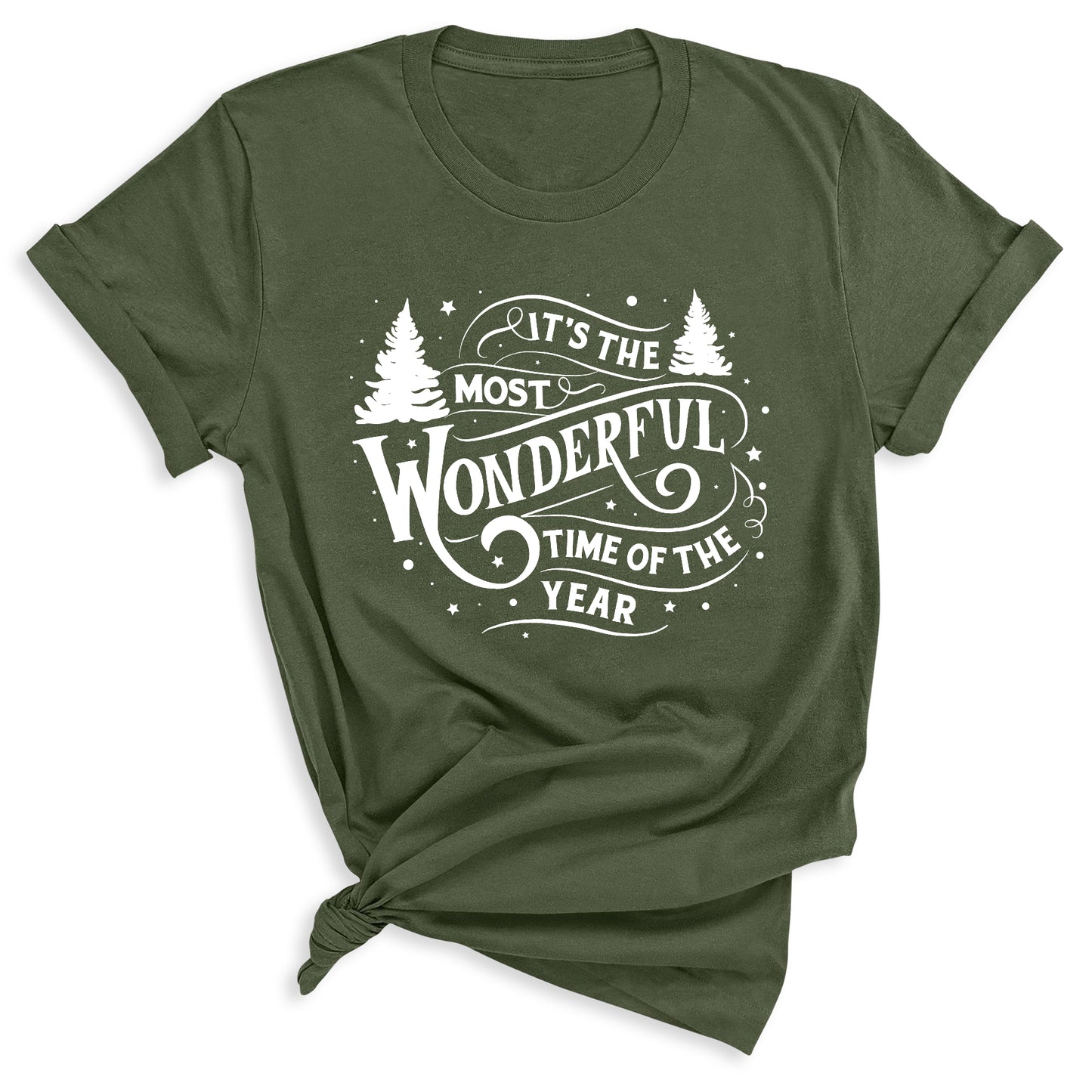 Most Wonderful Time of the Year Christmas T-Shirt – Holiday Graphic Tee, Winter Vacation & Family Matching Shirt