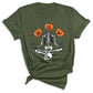 Funny Skeleton Yoga Halloween Shirt – Spooky Season Pumpkin Tee