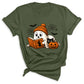 Reading Ghost Halloween Shirt – Book Lover Spooky Season Tee