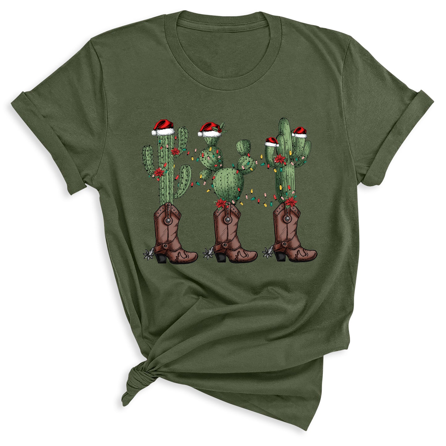 Christmas Cacti Shirt – Cowboy & Cowgirl Western Holiday Tee