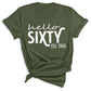 Hello Sixty Vintage 1966 Shirt – 60th Birthday Gift Tee