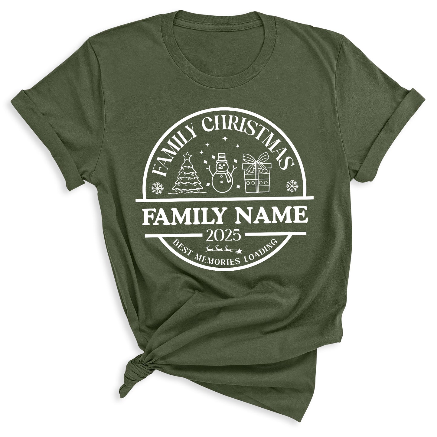 Christmas Custom Matching Family Name Shirts – Personalized Family Christmas T-Shirts & Group Tees